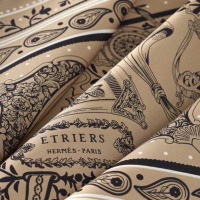 Beige/Natural - 55 bandanas - Hermès silk scarves for women